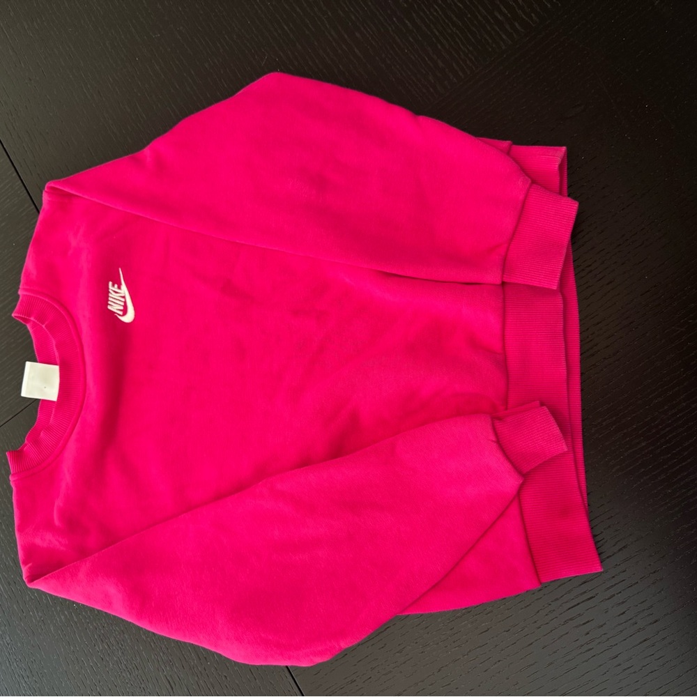 Nike Fuchsia Crewneck with White Logo